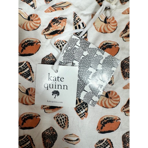 Kate Quinn Girls Size 9-10Y Seashell Print Short Sleeve T-Shirt White‎ - Picture 4 of 9